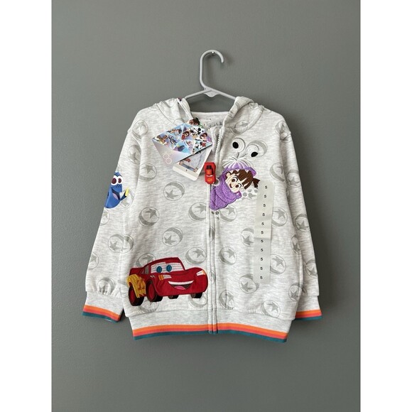 Disney Other - Disney 100 Kids Long Sleeve Full Zip Up Hooded Character Jacket Size 5